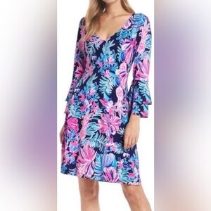 NWT Lilly Pulitzer Raina Dress in Garden Getaway/Swish and Sway size Medium